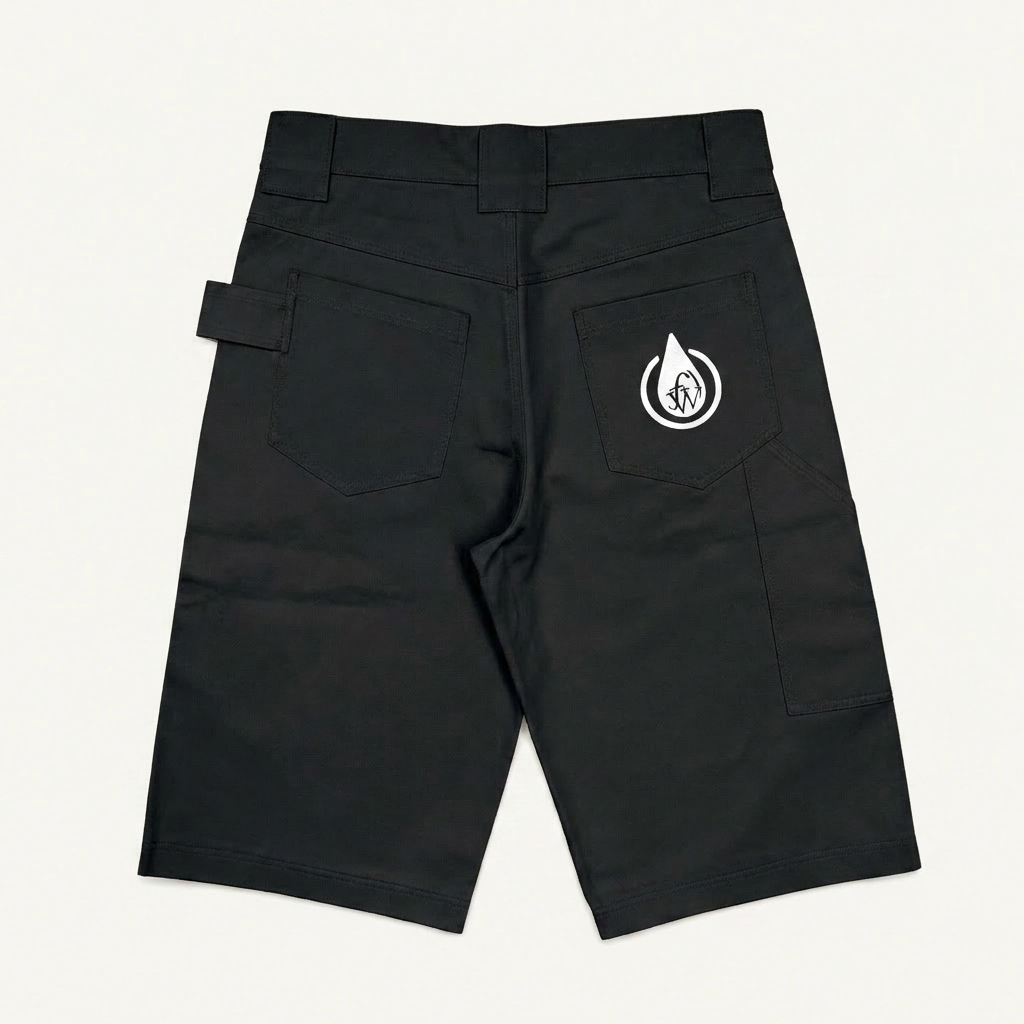 FW WORK SHORTS - BLACK
