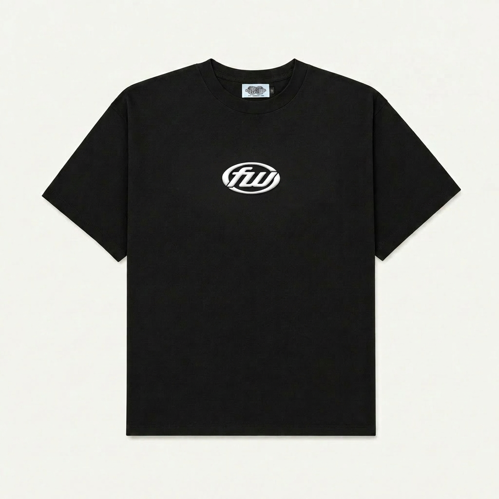 FW DROP SHOLDER TEE - BLACK