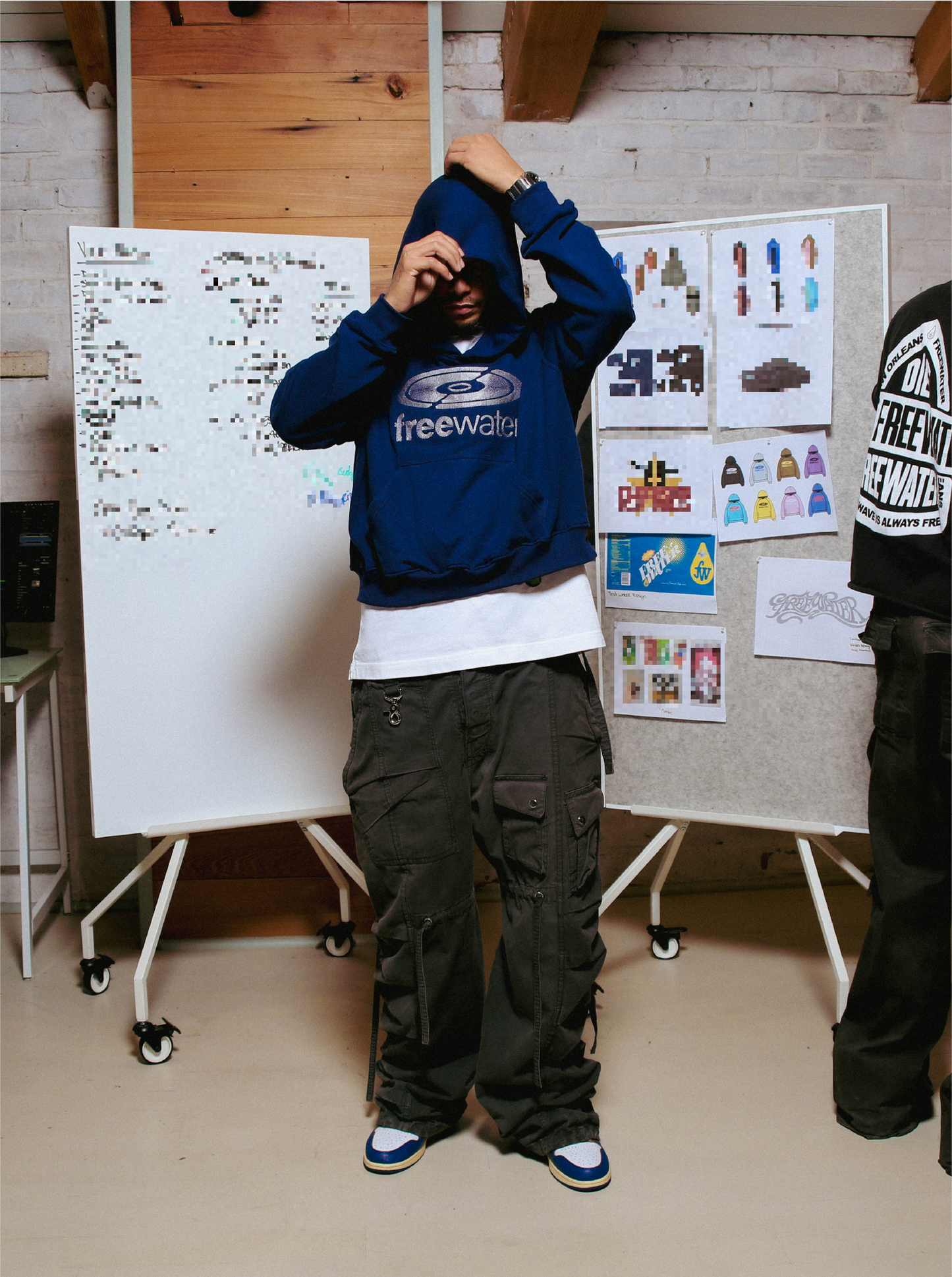 DISC HOODIE - NAVY
