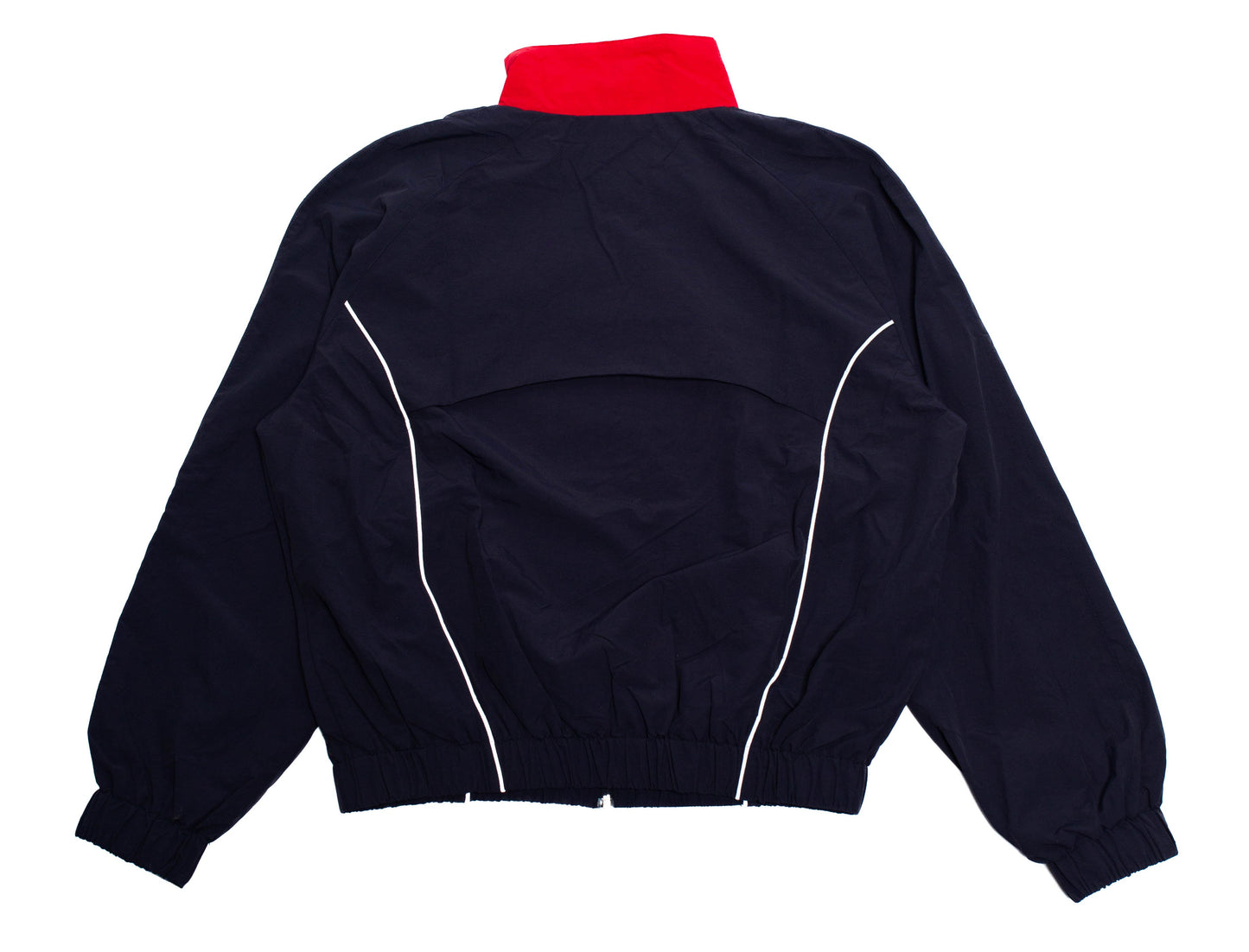 FW NYLON TRACK JACKET - NAVY/RED