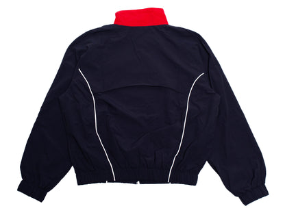 FW NYLON TRACK JACKET - NAVY/RED