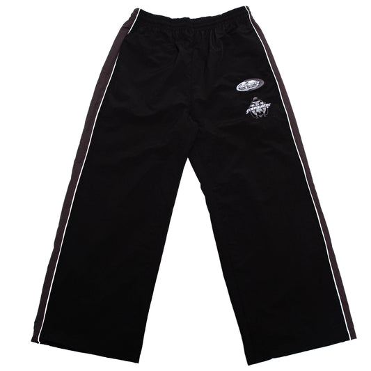 FW NYLON TRACK PANTS 2.0 - BLACK / GREY