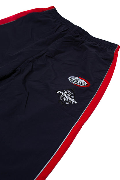 FW NYLON TRACK PANTS 2.0 - NAVY/RED