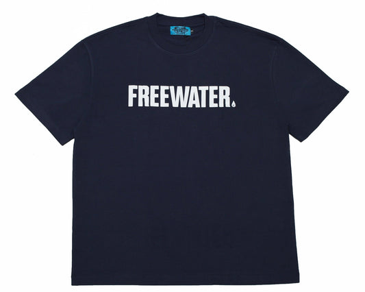 FW LOGO TEE - NAVY (OVER SIZED TEE)