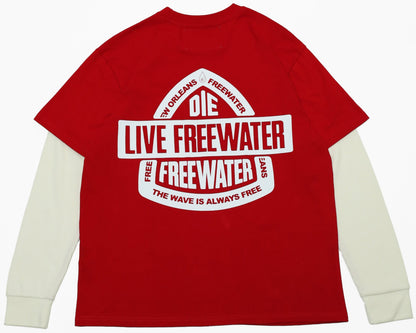 LONG LIVE FREE LONG SLEEVE - RED