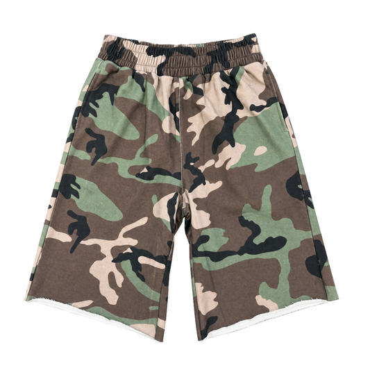 DRIP CAMO SHORTS - (GREEN/BROWN)