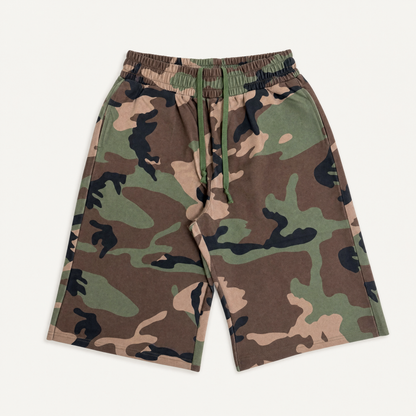 DRIP CAMO SHORTS - (GREEN/BROWN)