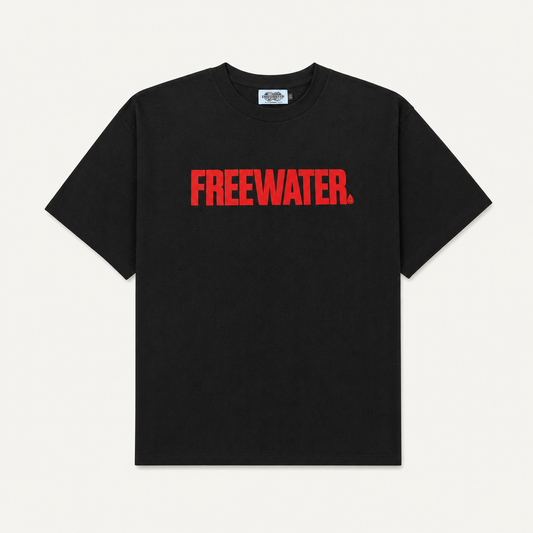 FW LOGO TEE - BLACK / RED