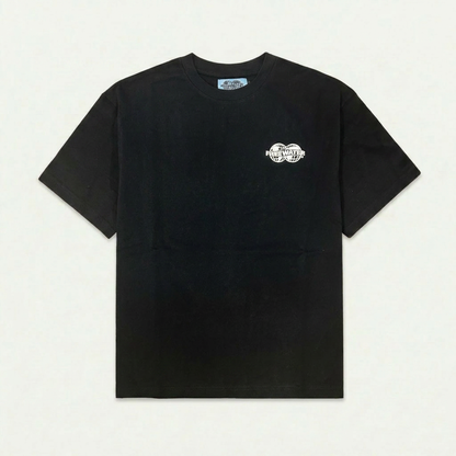 FW DOUBLE GLOBE LOGO TEE - BLACK