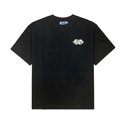 FW DOUBLE GLOBE LOGO TEE - BLACK