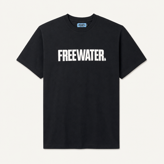 FW LOGO TEE - BLACK / WHITE