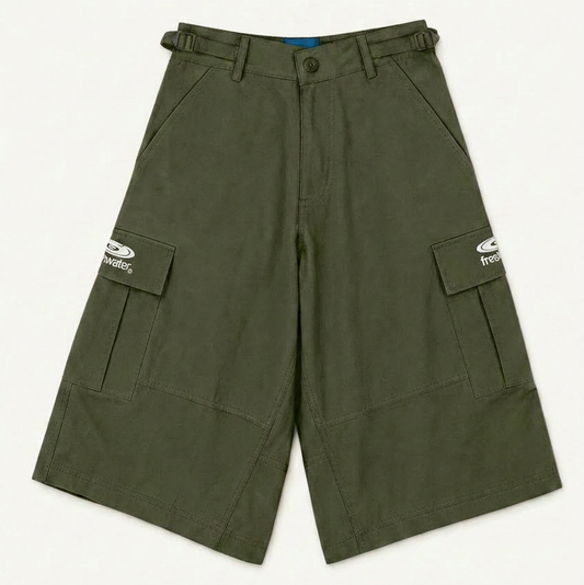 DISC CARGO SHORTS - OLIVE GREEN
