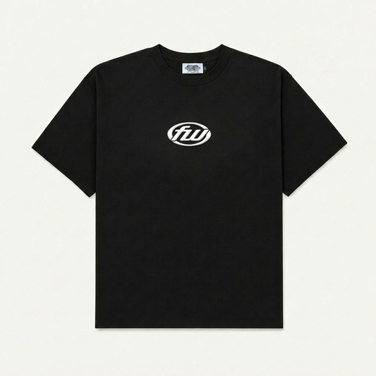 FW DROP SHOLDER TEE - BLACK