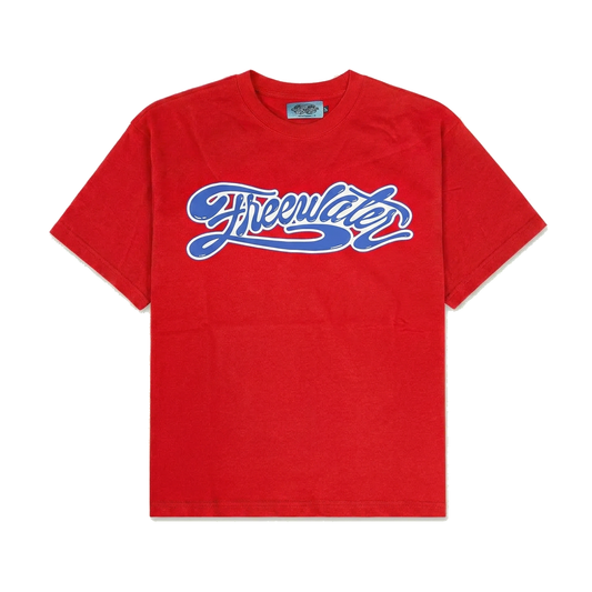 FW CURSIVE TEE - RED