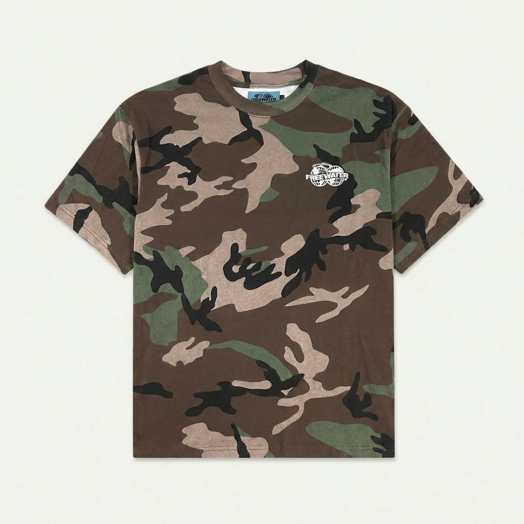 FW DOUBLE GLOBE LOGO TEE - CAMO