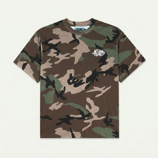 FW DOUBLE GLOBE LOGO TEE - CAMO